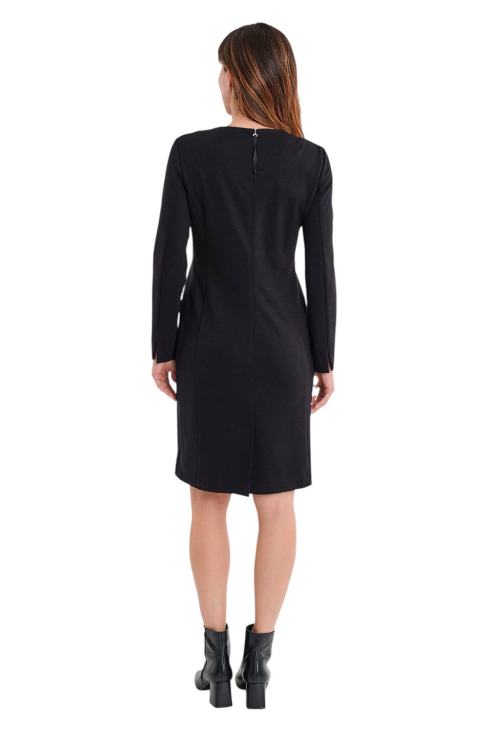 Платье однотонное с разрезом|Основной цвет:Черный Женский Gerry Weber Платье однотонное с разрезом (цвет ), артикул N78600 | Фото 5