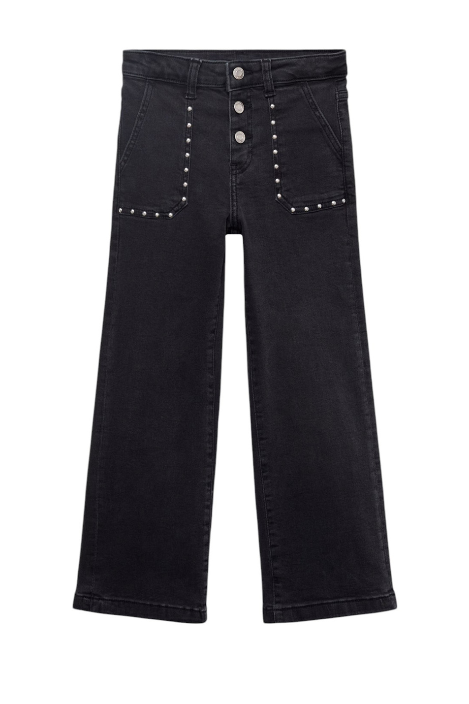 Девочкам Mango Kids Джинсы UTILITY1 с заклепками (цвет ), артикул 17032537 | Фото 1