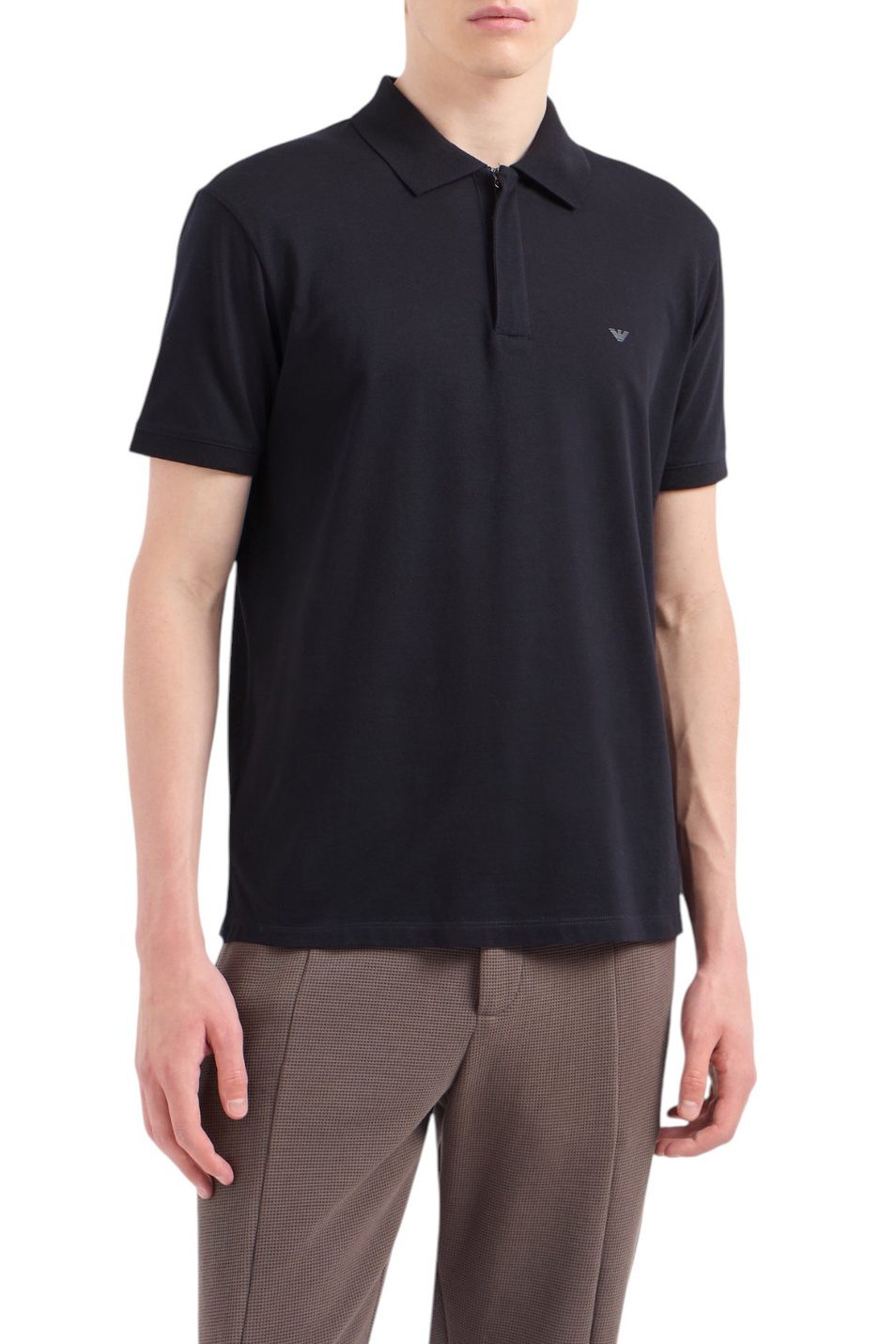 Мужской Emporio Armani Поло из хлопка (цвет ), артикул EM001146-AF13742 | Фото 3