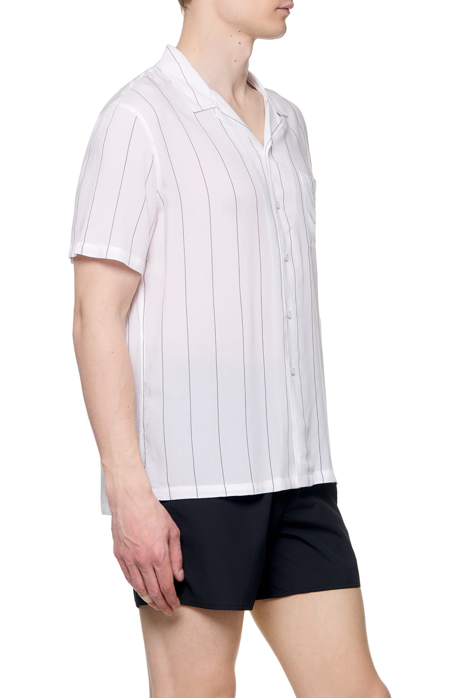 Emporio Armani Рубашка из вискозы в полоску (цвет ), артикул 211846-2R466 | Фото 3