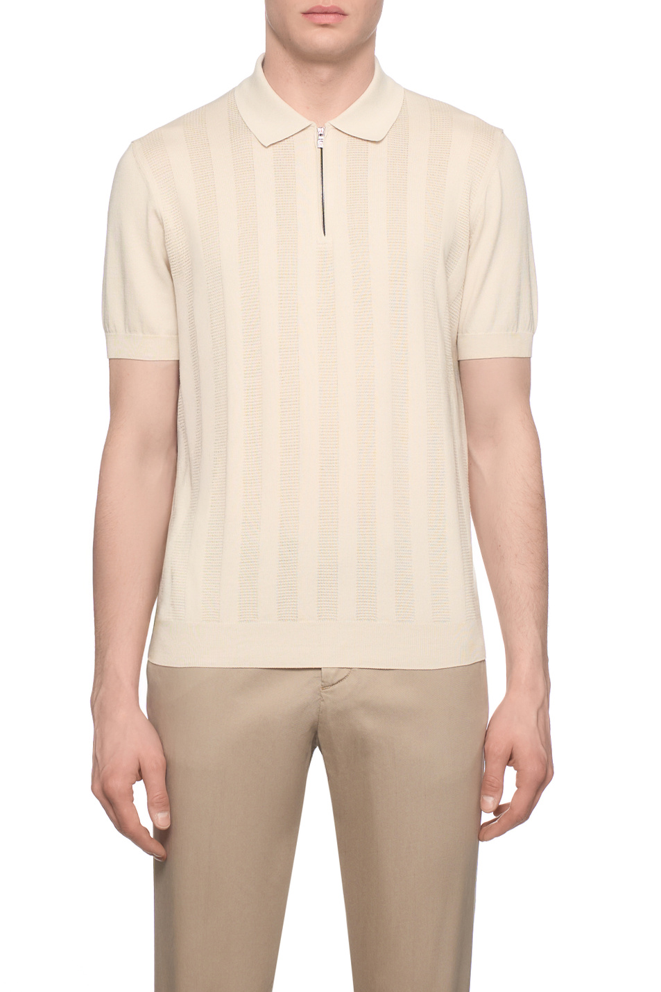 Мужской Corneliani Поло из хлопка (цвет ), артикул 27M505-2725116 | Фото 4