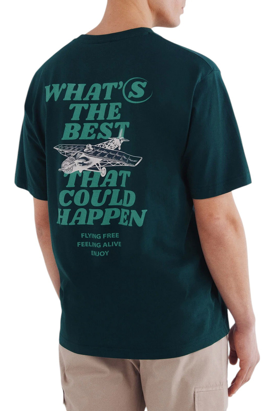 Мужской Springfield Футболка из хлопка (цвет ), артикул 0269138 | Фото 3