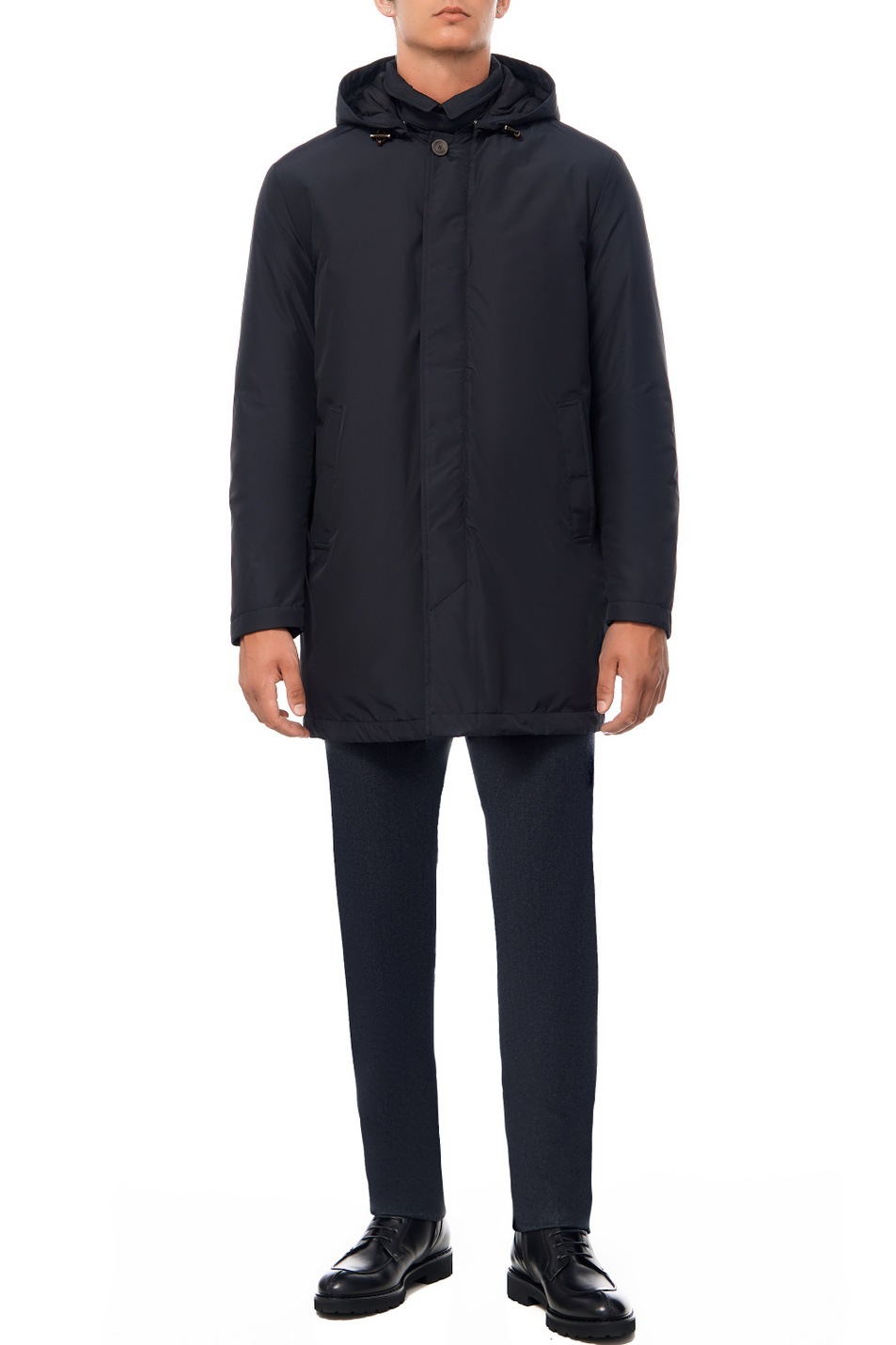 Мужской Canali Куртка однотонная с капюшоном (цвет ), артикул O10439SG01774 | Фото 2