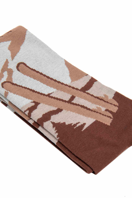 Носки из смесового хлопка с принтом|Основной цвет:Коричневый|Артикул:SOX0001-00125C | Фото 2