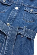 Девочкам Mango Kids Платье джинсовое MARLENA с поясом (цвет ), артикул 57074416 | Фото 3