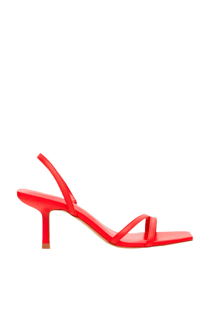 Босоножки TRIANGLE на каблуке|Основной цвет:Красный|Артикул:27016309 | Фото 1