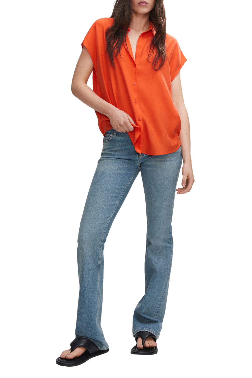 Женский Mango Рубашка LIM из лиоцелла (цвет ), артикул 57000002 | Фото 2
