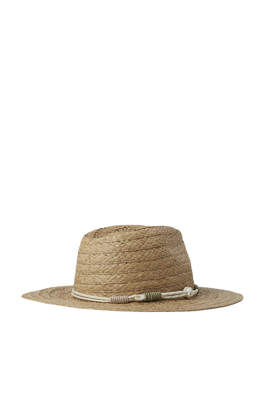 Шляпа соломенная|Основной цвет:Коричневый|Артикул:219446 | Фото 1