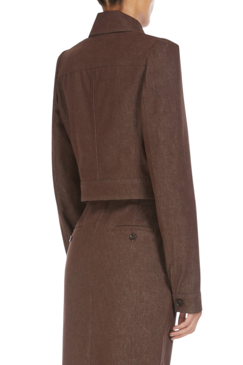 Женский Max Mara Куртка CARPA джинсовая укороченная (цвет ), артикул 2511041013 | Фото 4