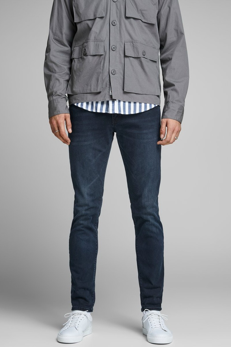 Мужской Jack & Jones Зауженные джинсы GLENN FELIX Slim Fit (цвет ), артикул 12125513 | Фото 1