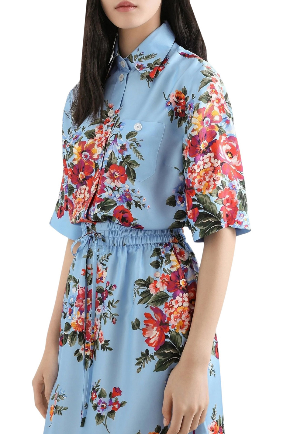 Женский Dolce & Gabbana Блузка из шелка (цвет ), артикул F5T50T-IS11I | Фото 3