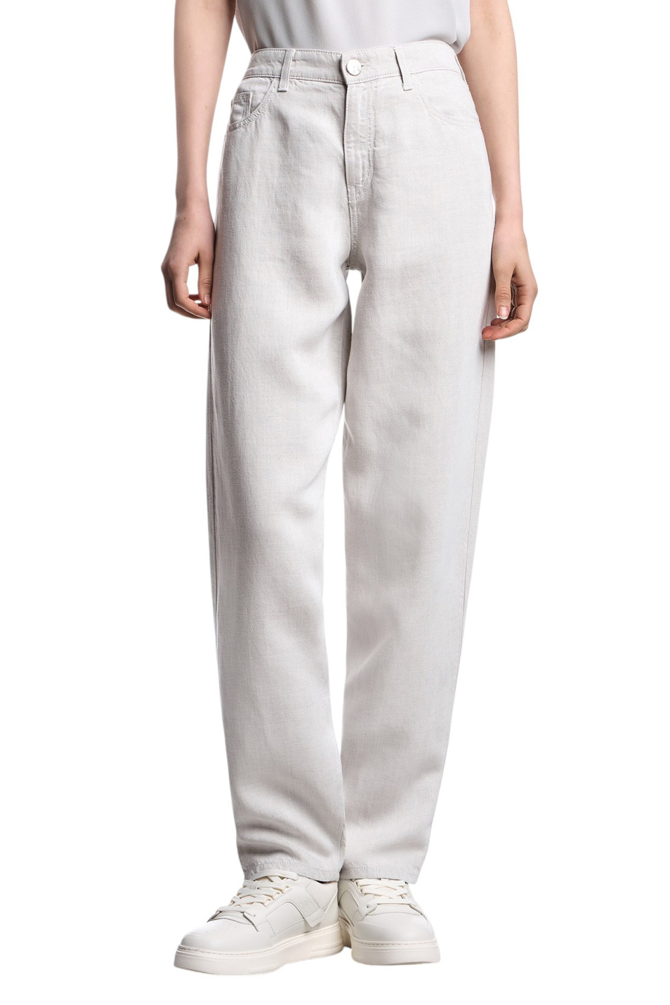Женский Emporio Armani Джинсы из хлопка (цвет ), артикул EW001502-AF14857 | Фото 3