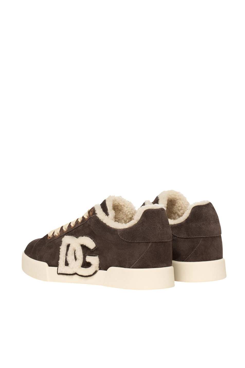 Женский Dolce & Gabbana Кеды Portofino из натуральной замши (цвет ), артикул CK2374-AJ222 | Фото 3