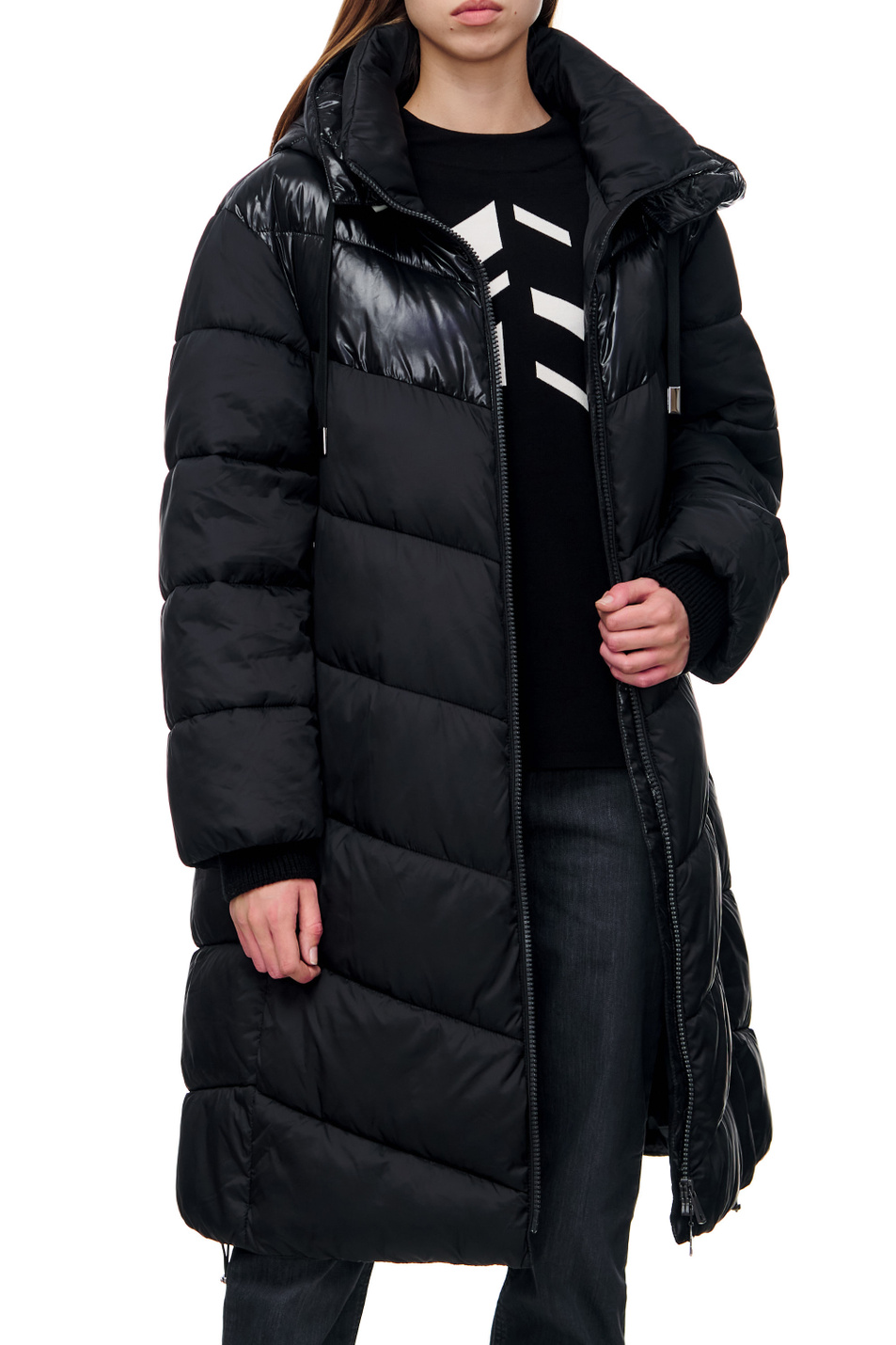 Gerry Weber Стеганое пальто на молнии и с капюшоном (цвет ), артикул 850234-31166 | Фото 4