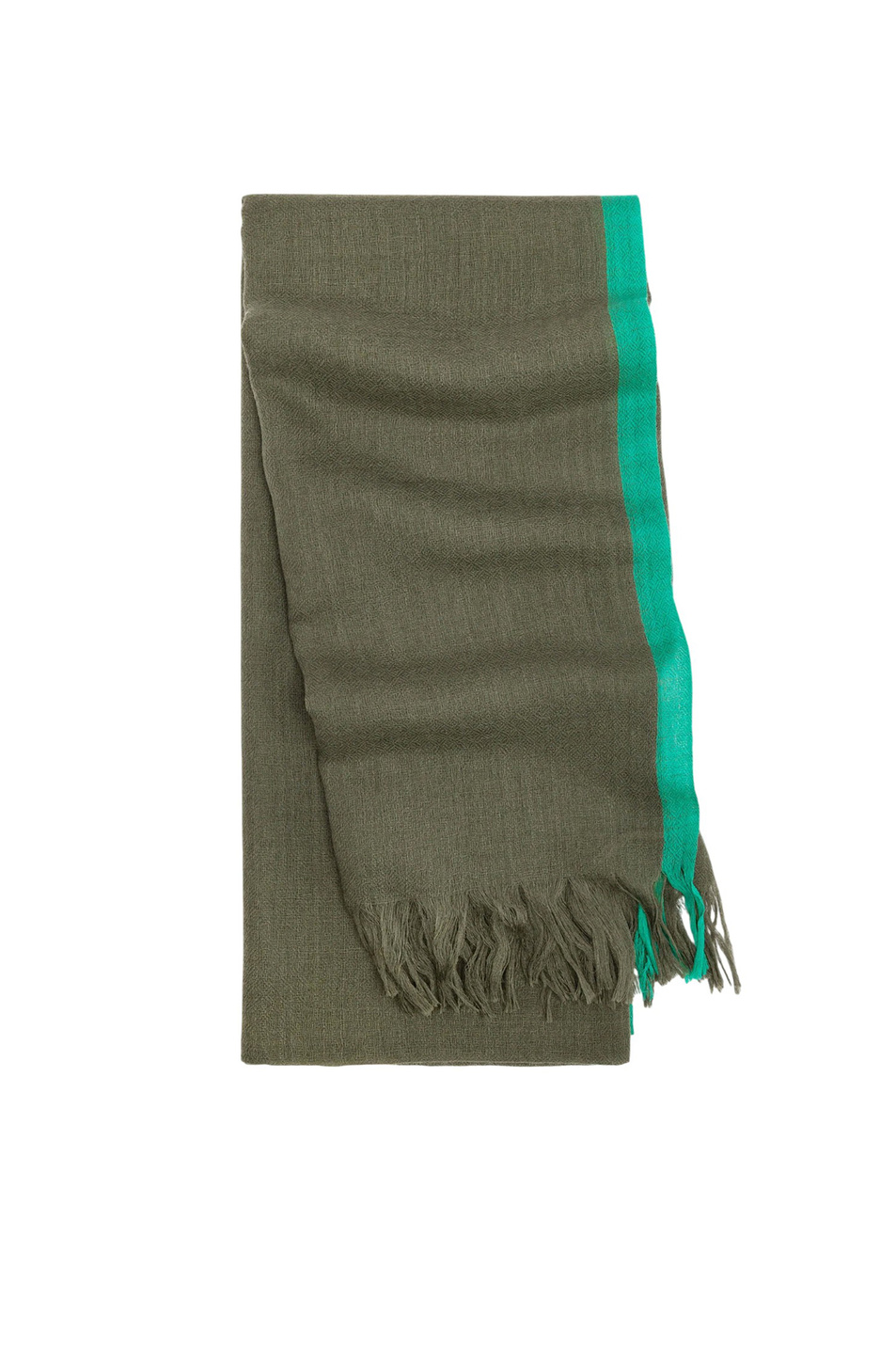 Шарф из шерсти|Основной цвет:Зеленый Женский Parfois Шарф из шерсти (цвет ), артикул 239667 | Фото 1