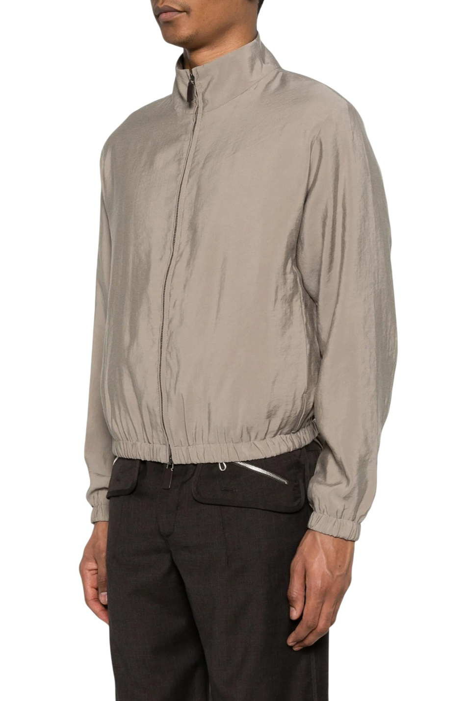 Мужской Emporio Armani Бомбер однотонный (цвет ), артикул EM005536-TE20387 | Фото 4