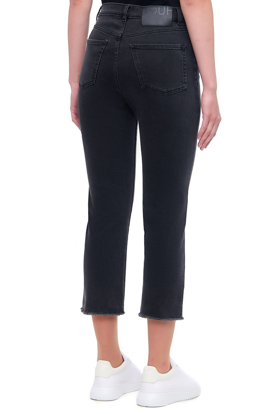Женский HUGO Расклешенные джинсы из эластичного хлопка (цвет ), артикул 50459188 | Фото 4