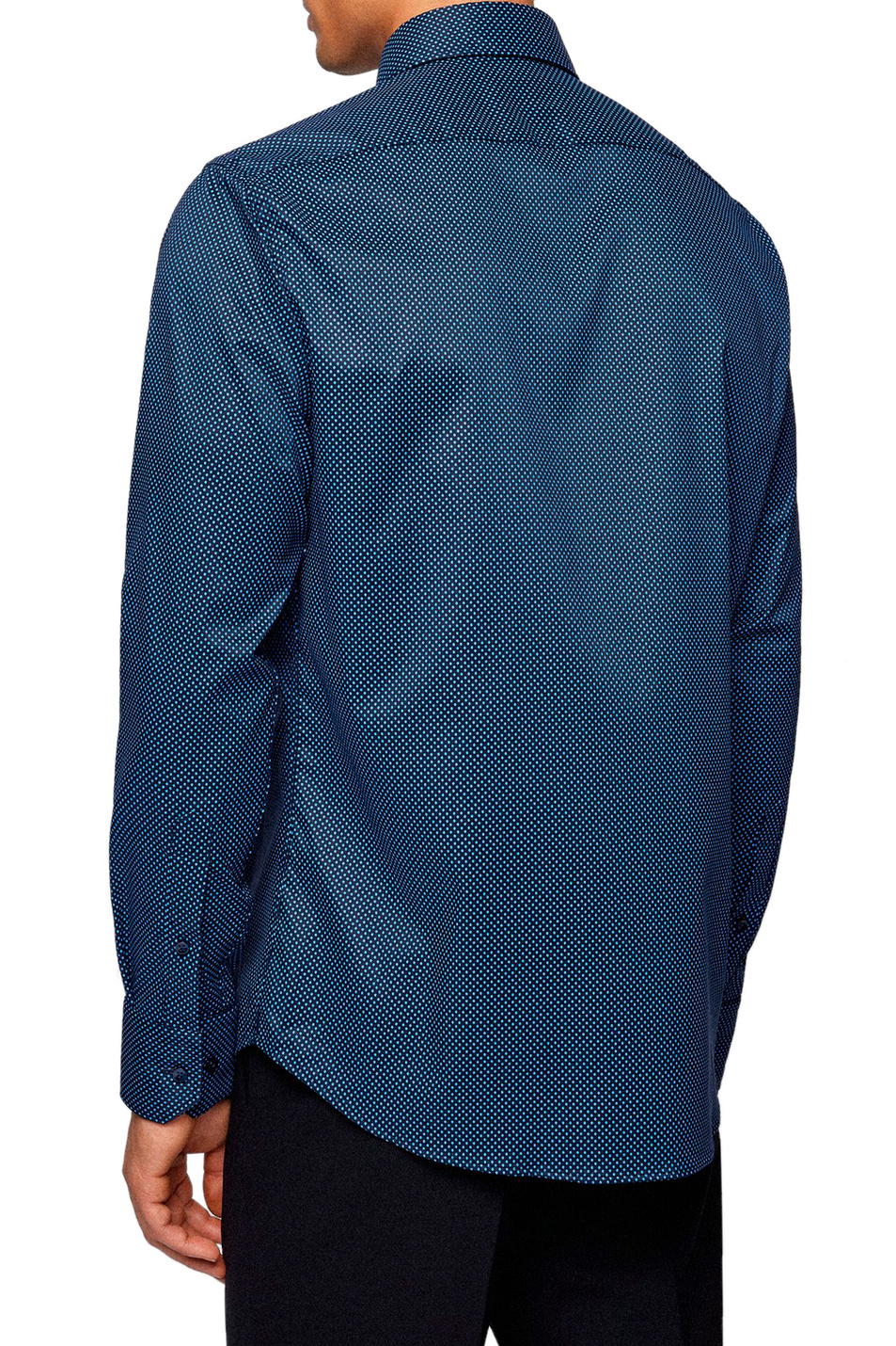 Мужской BOSS Рубашка с микроузором (цвет ), артикул 50473321 | Фото 4