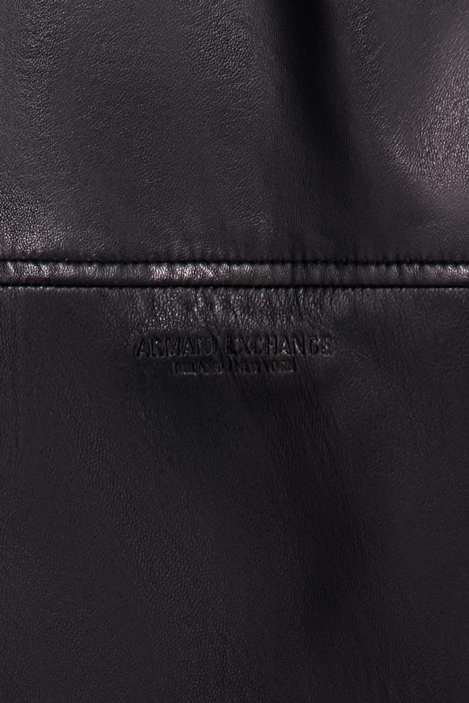 Бомбер из натуральной кожи|Основной цвет:Черный Мужской Armani Exchange Бомбер из натуральной кожи (цвет ), артикул XM003354-AF27323 | Фото 3