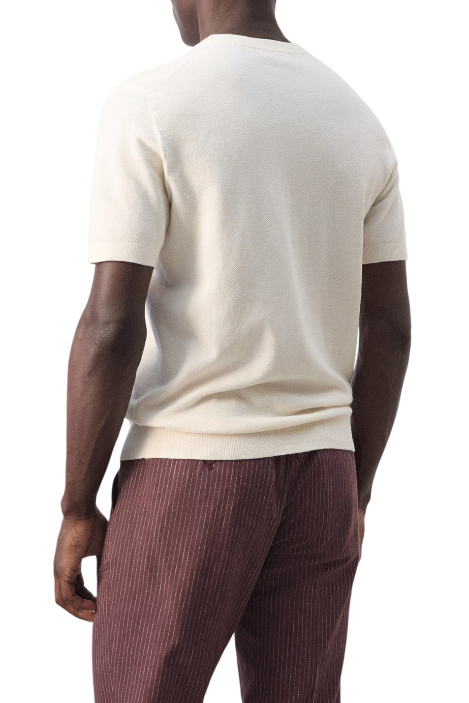 Мужской Mango Man Футболка ANDREW из смесового хлопка (цвет ), артикул 27095938 | Фото 4