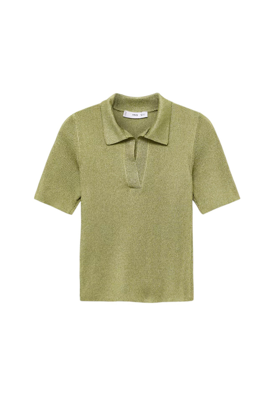 Поло TOMASO с люрексом|Основной цвет:Зеленый Женский Mango Поло TOMASO с люрексом (цвет ), артикул 17014145 | Фото 1