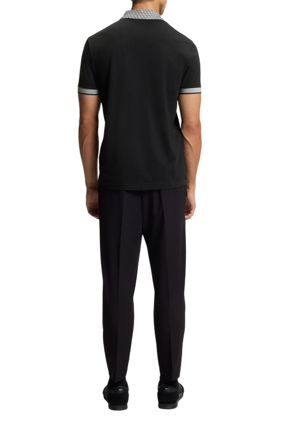 Мужской BOSS Поло из эластичного хлопка (цвет ), артикул 50554583 | Фото 4