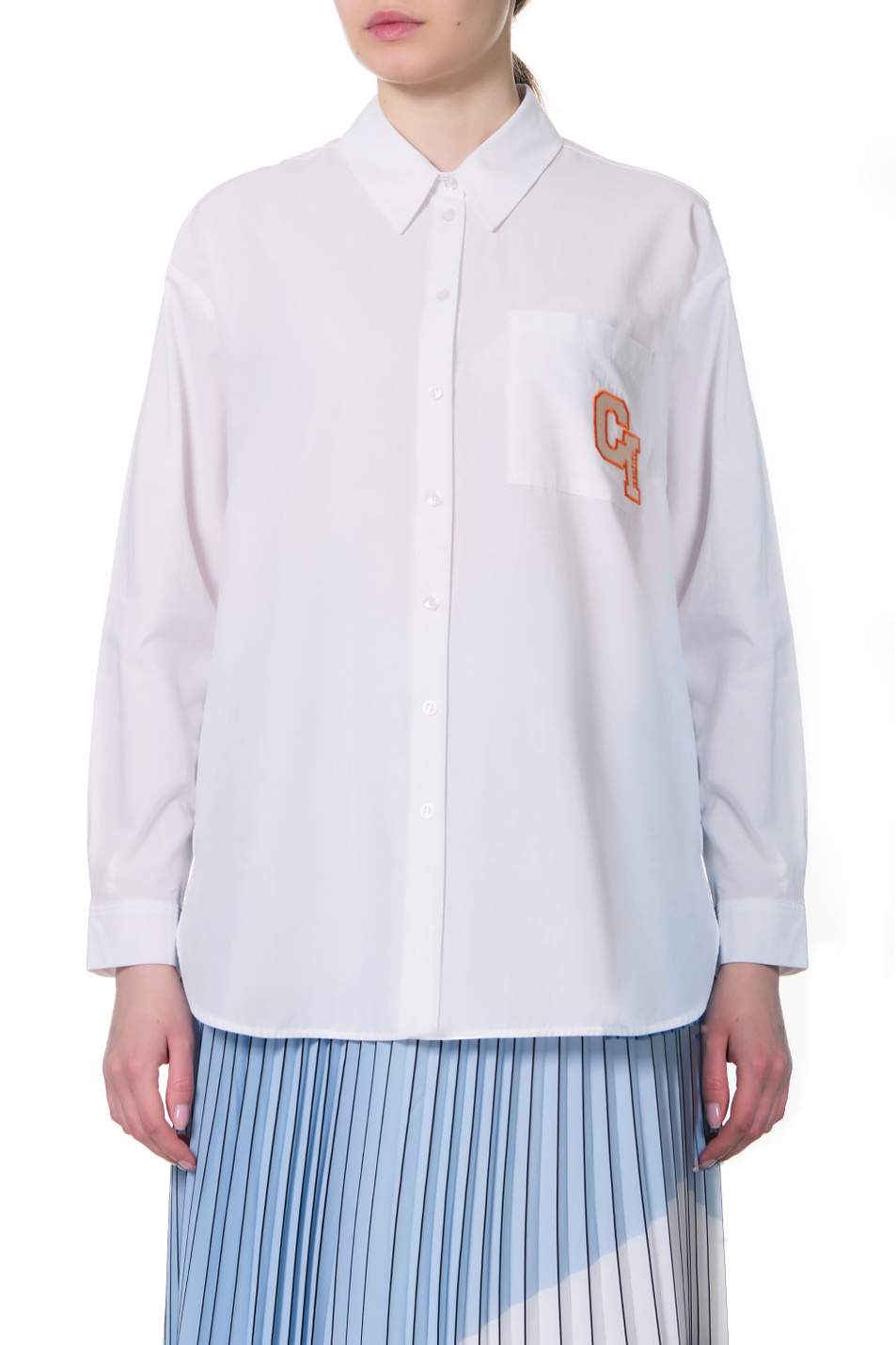 Женский Comma Рубашка с вышивкой на кармане (цвет ), артикул 88.203.11.X167 | Фото 4