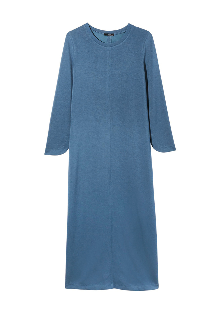 Платье с разрезом|Основной цвет:Синий|Артикул:214981 | Фото 1