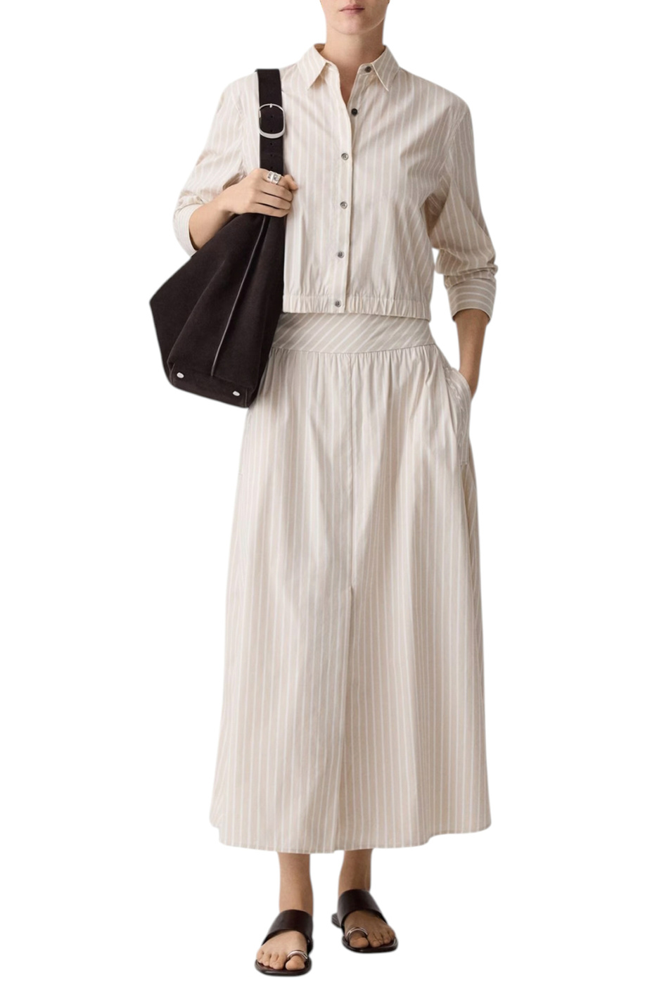 Женский Theory Рубашка в полоску (цвет ), артикул Q0204530 | Фото 2