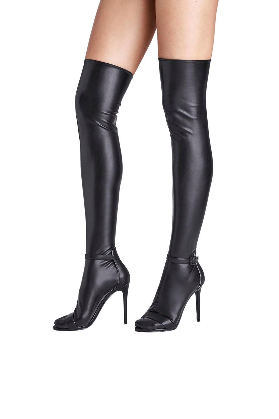 Женский Wolford Высокие гольфы Edie из мягкой эластичной экокожи (цвет ), артикул 31569 | Фото 1