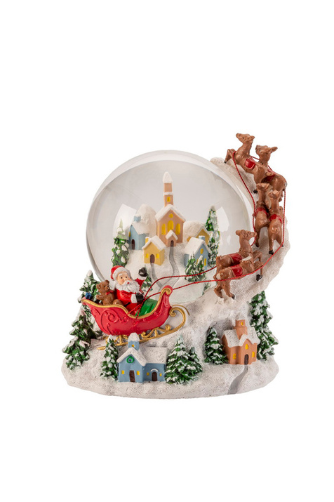 Lamart Фигурка "Рождественский шар "Санта над городом" 17 см ( цвет), артикул 1022067 | Фото 1