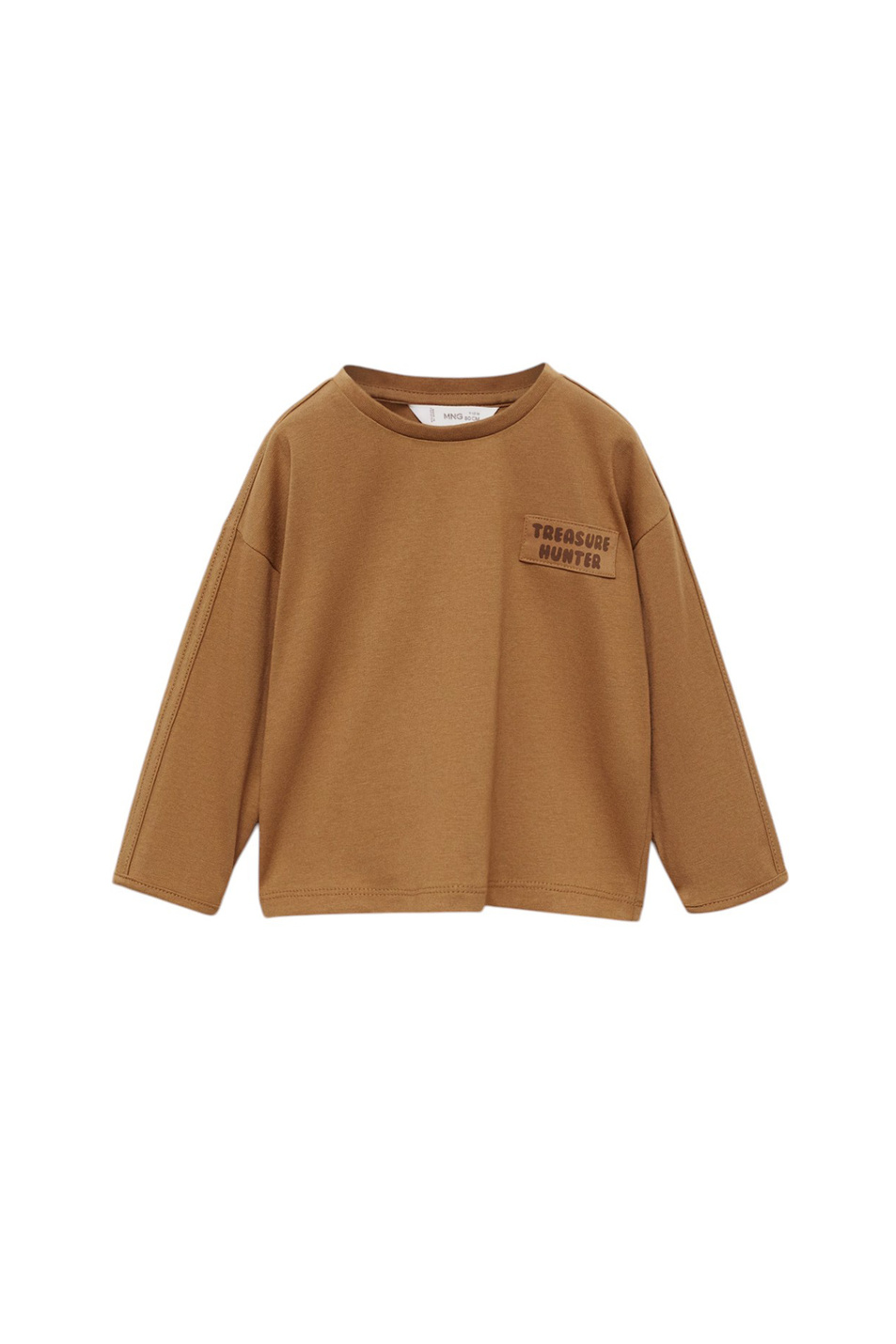Мальчикам Mango Kids Лонгслив HUNTER из хлопка (цвет ), артикул 87090636 | Фото 1