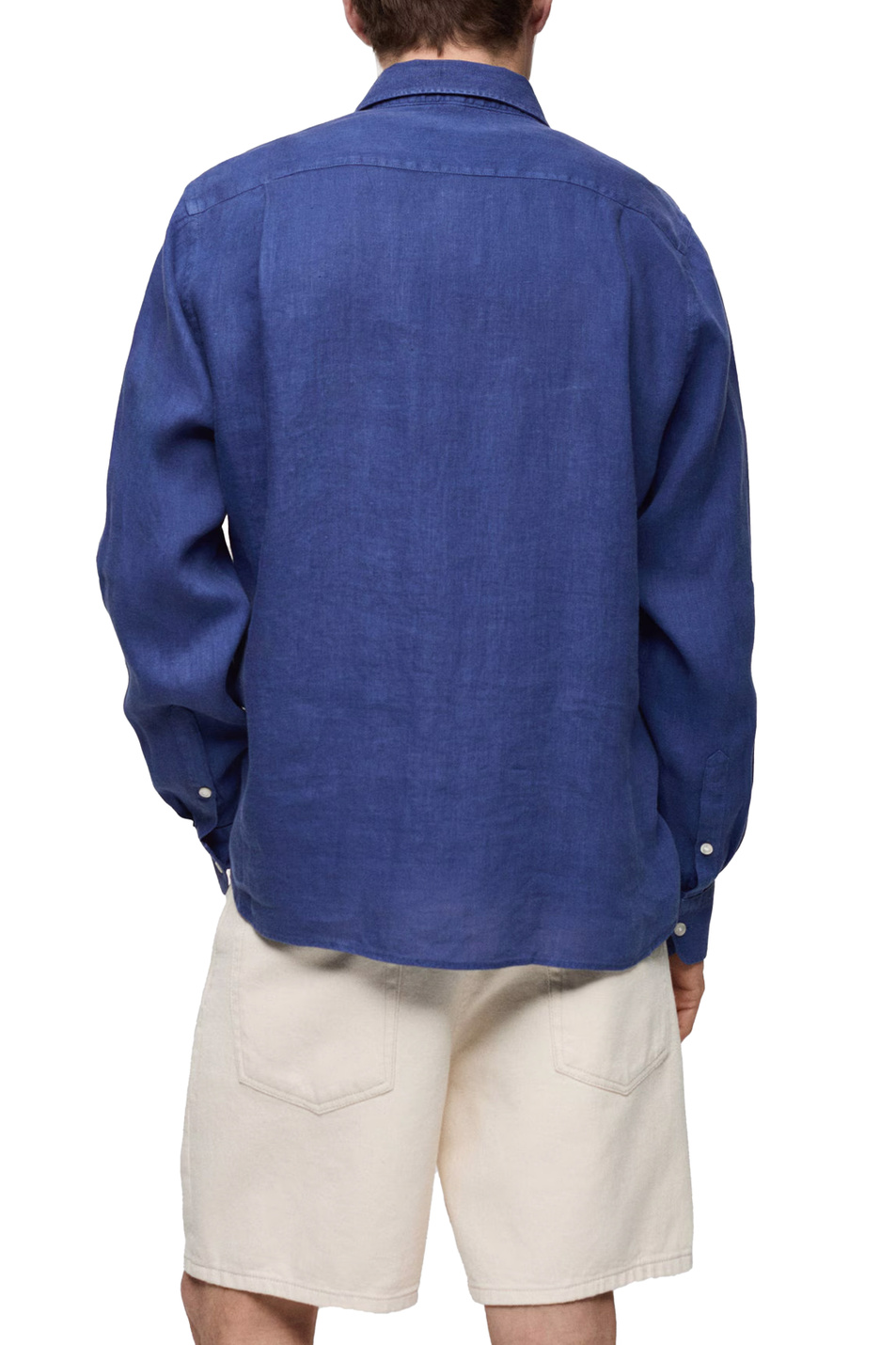 Мужской Mango Man Рубашка AVISPAG из чистого льна (цвет ), артикул 67077687 | Фото 5