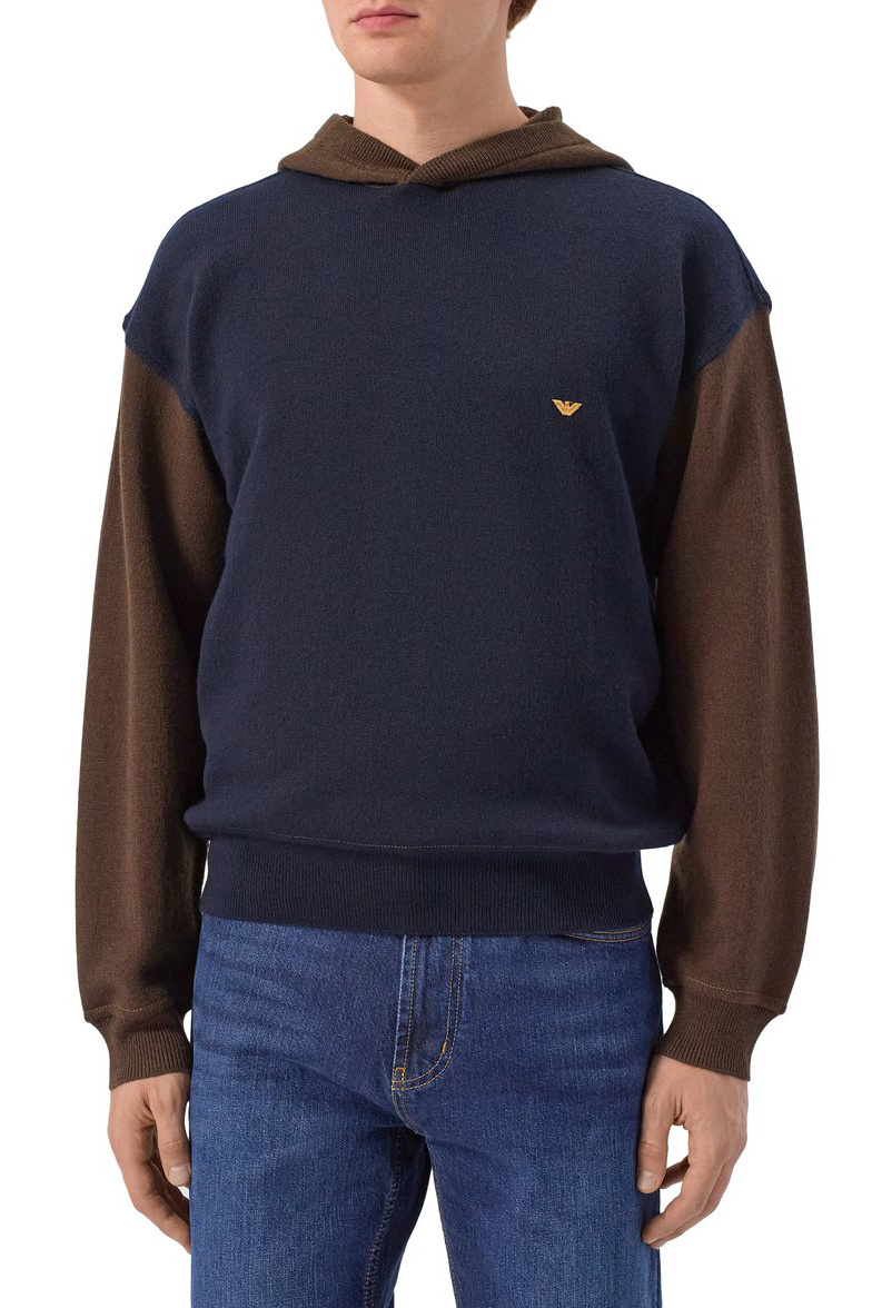 Мужской Emporio Armani Худи из шерсти (цвет ), артикул EM002020-AF19444 | Фото 4