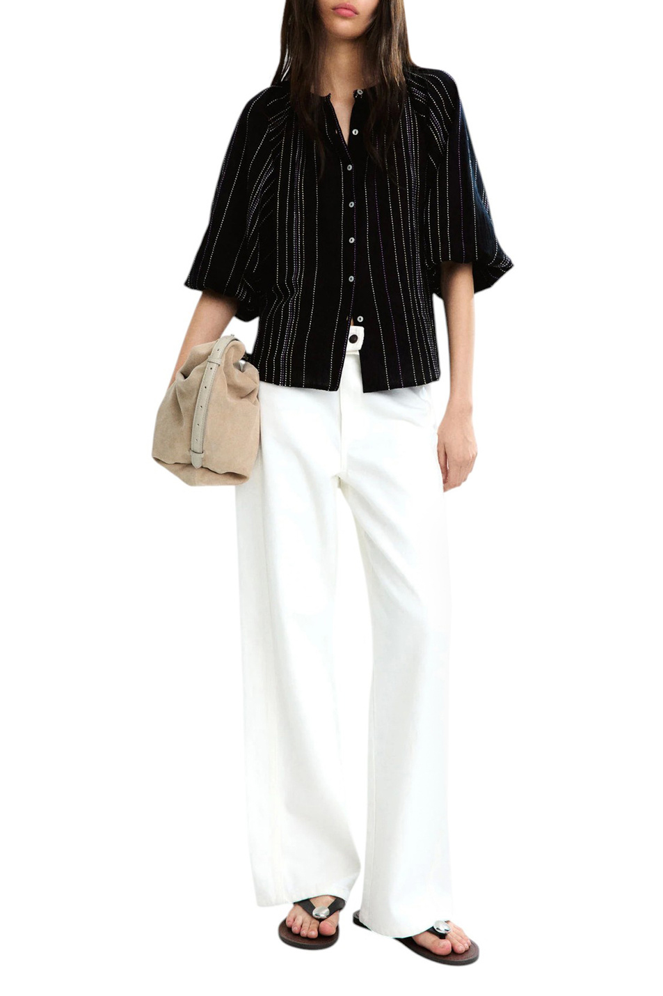 Женский Parfois Блузка из натурального хлопка (цвет ), артикул 232953 | Фото 2