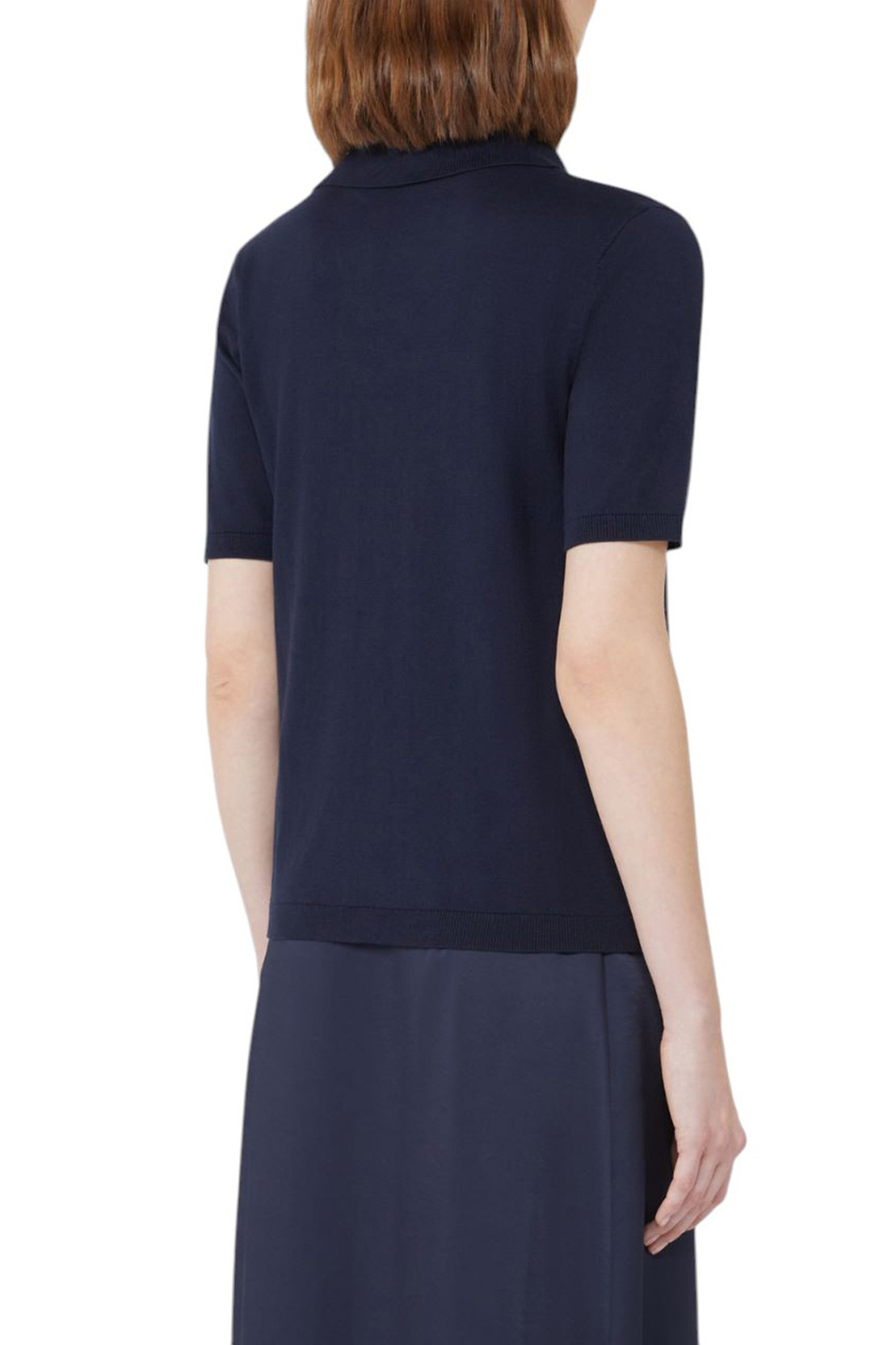 Женский Weekend Max Mara Джемпер поло RONCOLO из шелка и хлопка (цвет ), артикул 2525366071 | Фото 4