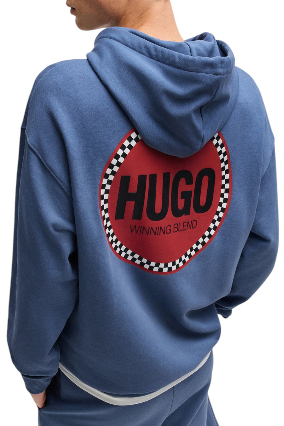 Мужской HUGO Худи Decrincio из натурального хлопка с логотипом (цвет ), артикул 50530658 | Фото 4