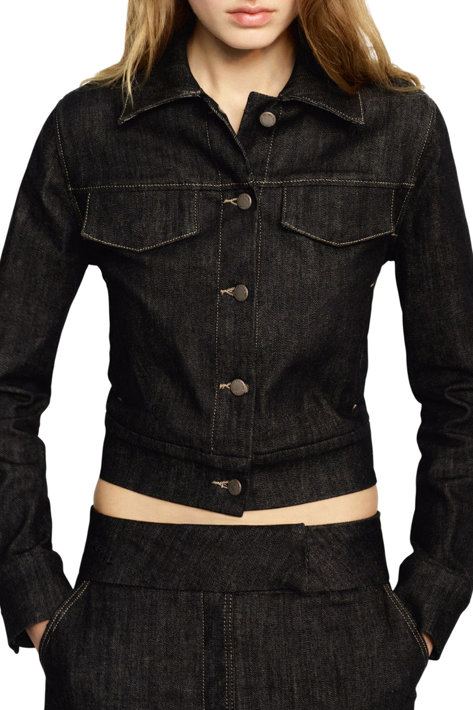 Женский Mango Куртка JOLIE джинсовая (цвет ), артикул 27093328 | Фото 3