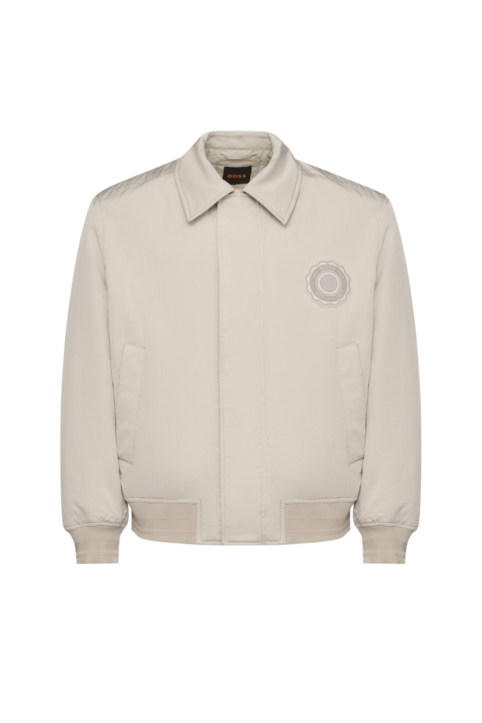 Куртка Ohot с логотипом|Основной цвет:Бежевый Мужской BOSS Куртка Ohot с логотипом (цвет ), артикул 50556000 | Фото 1