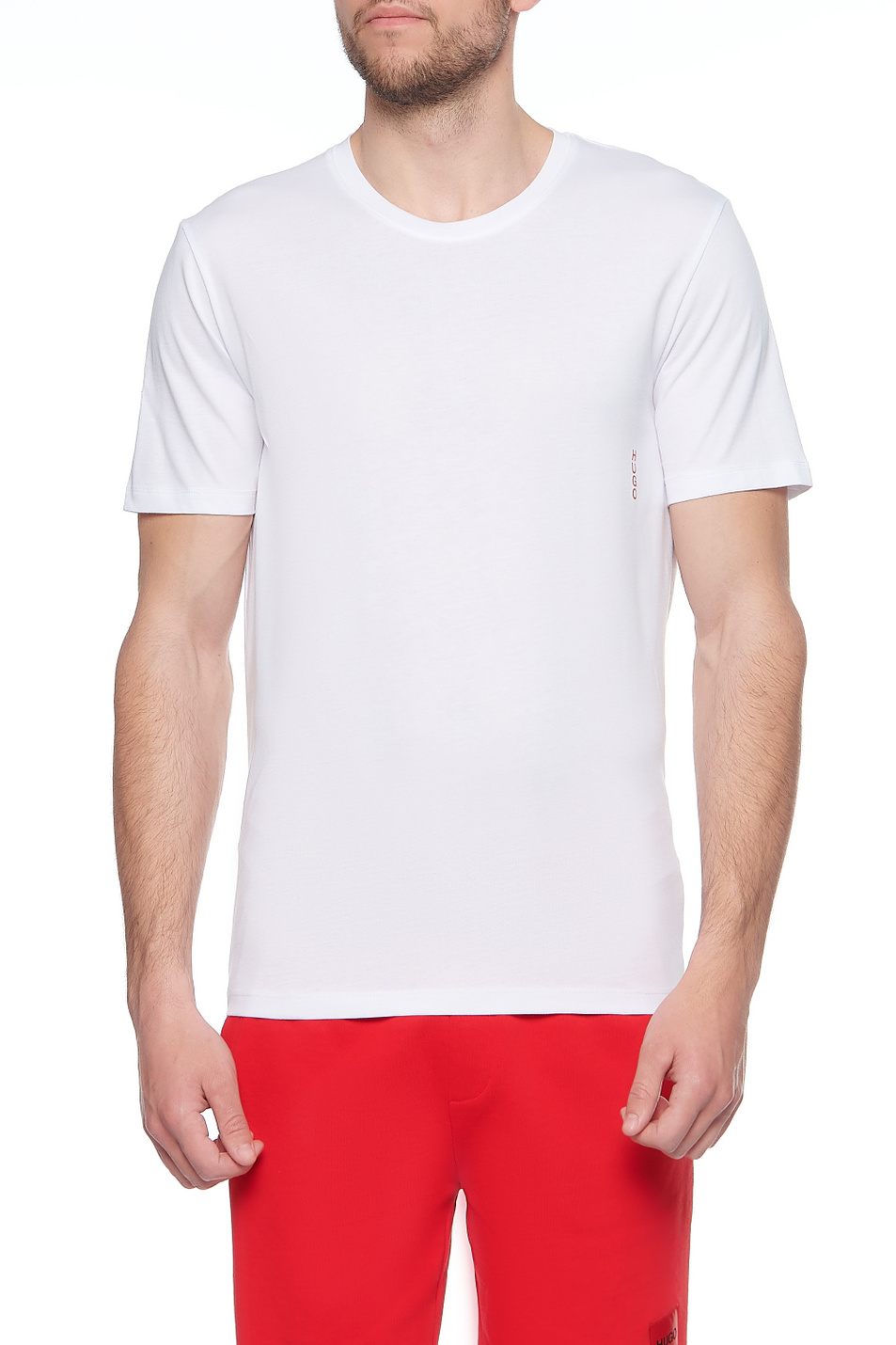 HUGO Комплект футболок с вертикальным логотипом (цвет ), артикул 50408203 | Фото 5
