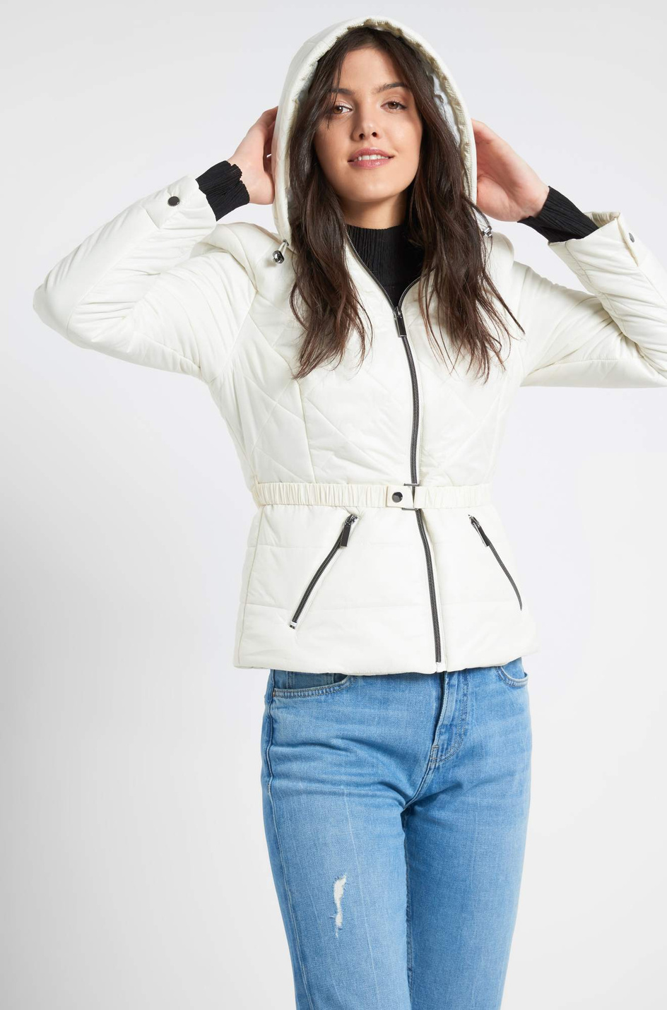 Orsay Короткая стеганая куртка со съемным капюшоном (цвет ), артикул 809002 | Фото 4