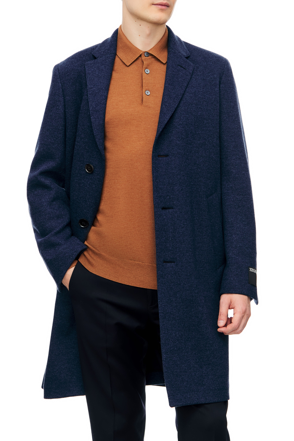 Мужской Zegna Пальто из кашемира с логотипом на рукаве (цвет ), артикул 477045-4DB5S0-N-R | Фото 3