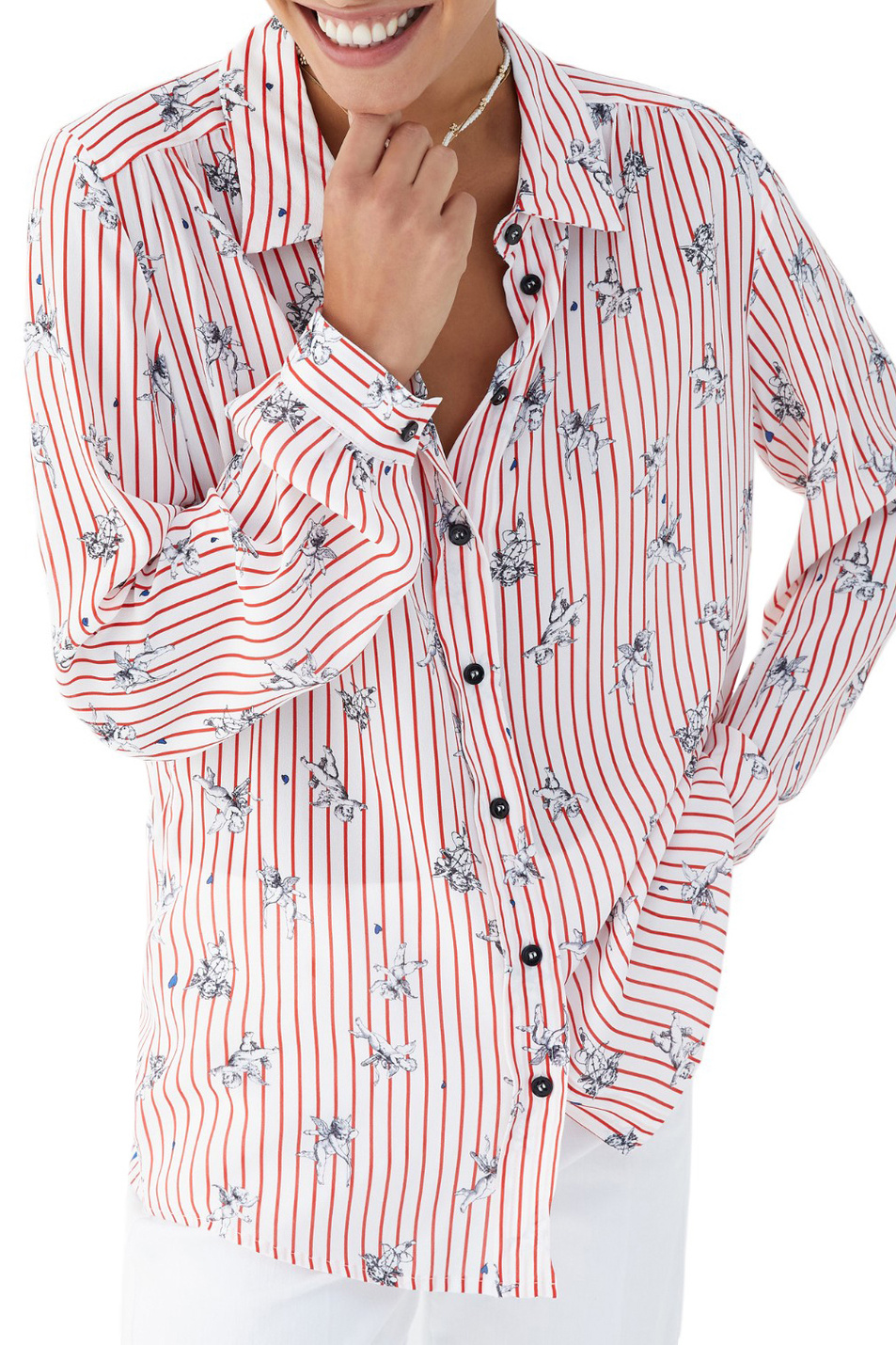 Женский iBLUES Рубашка SPACCIO с принтом (цвет ), артикул 2417111151 | Фото 3