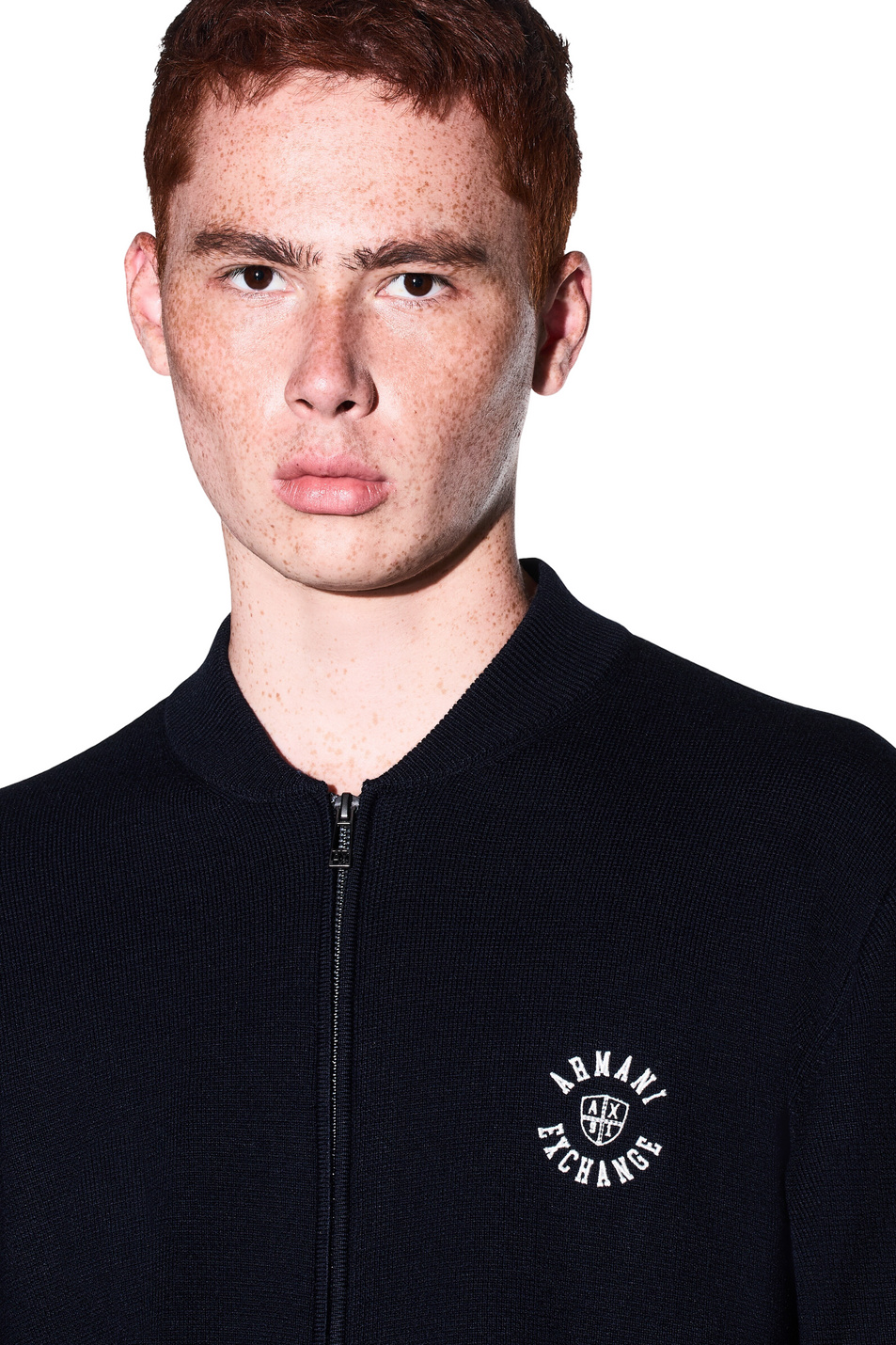 Мужской Armani Exchange Кардиган на молнии из смесовой шерсти и хлопка (цвет ), артикул XM002864-AF14007 | Фото 7