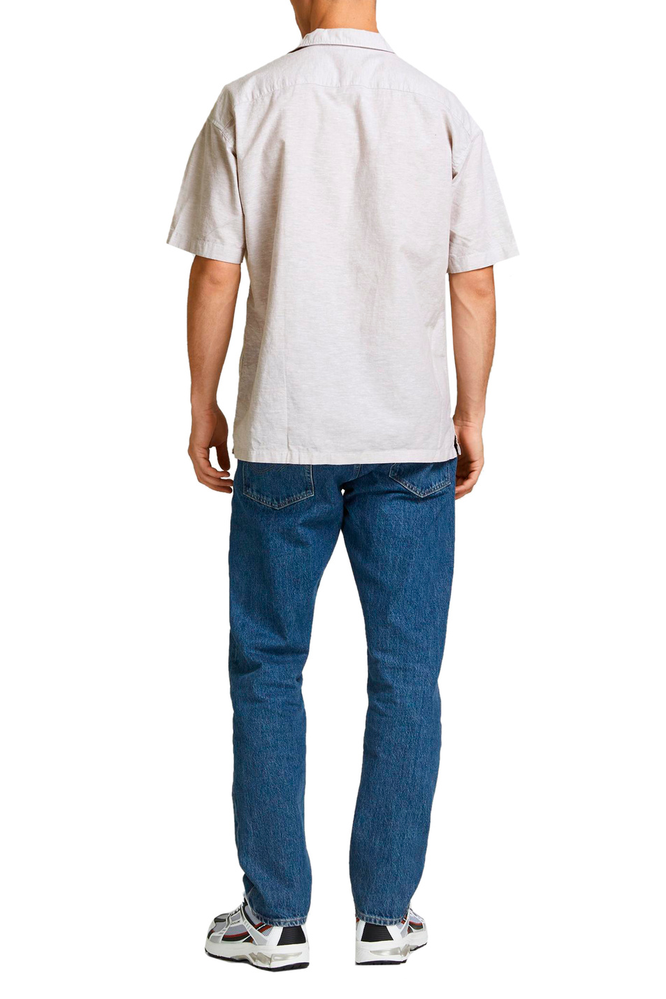 Jack & Jones Рубашка из хлопка и льна с коротким рукавом (цвет ), артикул 12196823 | Фото 4