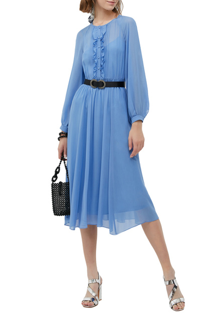 Платье LATINO с рюшами|Основной цвет:Синий|Артикул:72214222 | Фото 2
