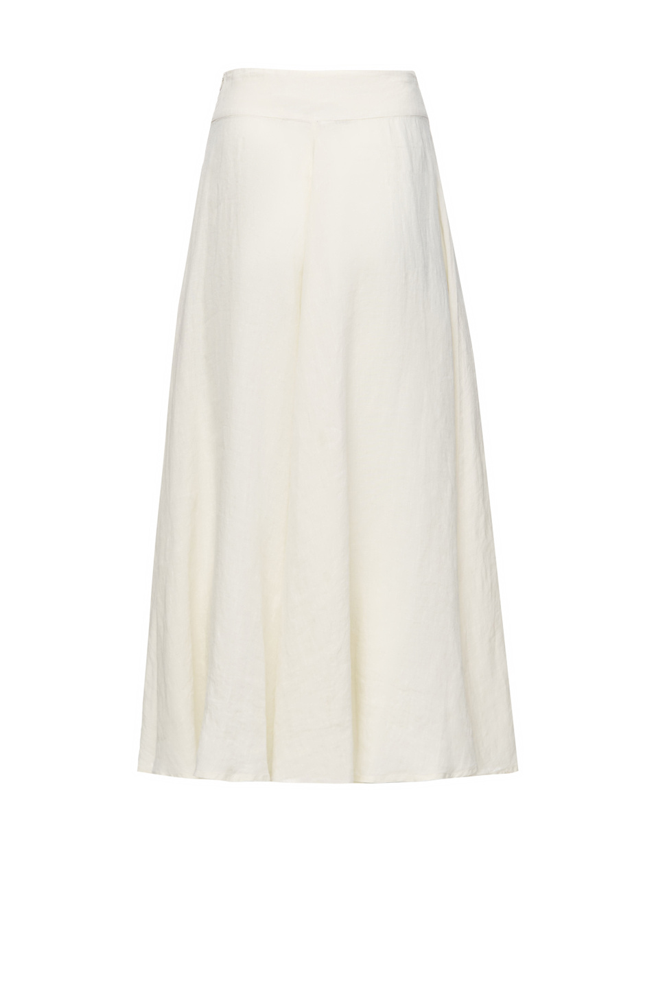 Женский 120% Lino Расклешенная однотонная юбка (цвет ), артикул V0W595T0000115000 | Фото 2