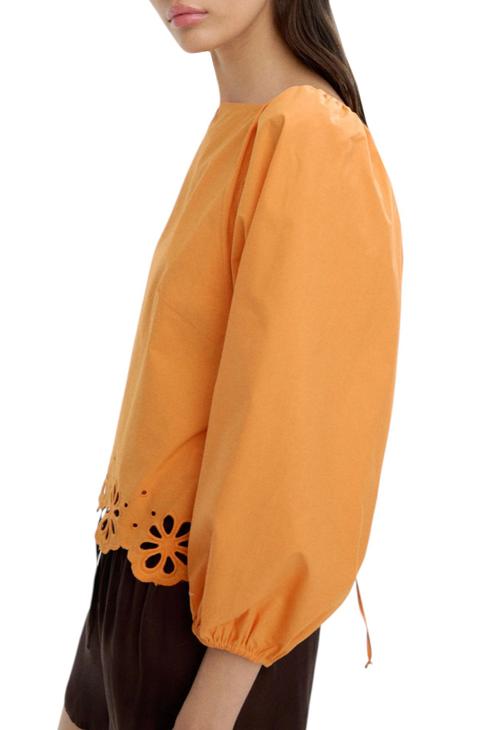 Блузка с вышивкой|Основной цвет:Оранжевый Женский Parfois Блузка с вышивкой (цвет ), артикул 235247 | Фото 4