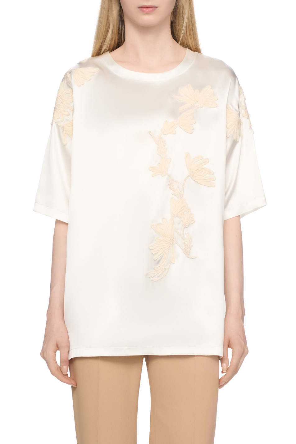 Женский ERMANNO SCERVINO Блузка из вискозы (цвет ), артикул D462L741ZIF | Фото 4