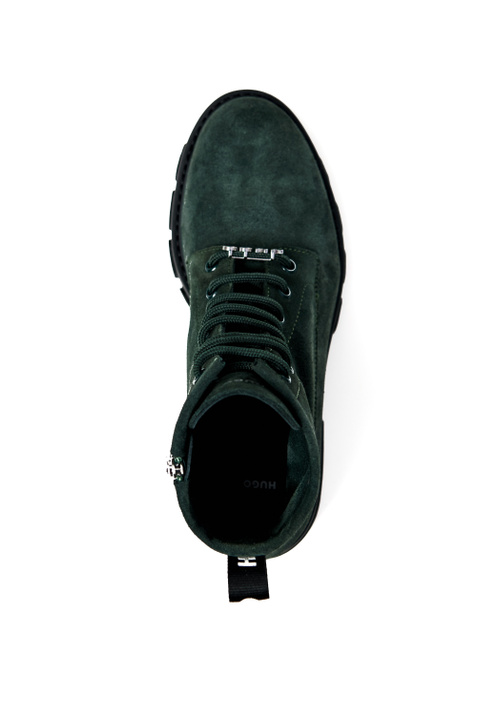 HUGO Ботинки на шнуровке с металлическим лого ( цвет), артикул 50480972 | Фото 4